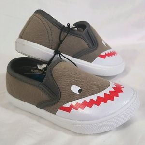 Toddler Boys Gray Shark Shoes